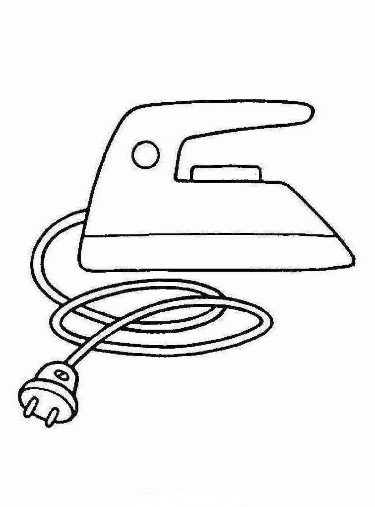 Color-frenzy coloring pages household appliances for kids