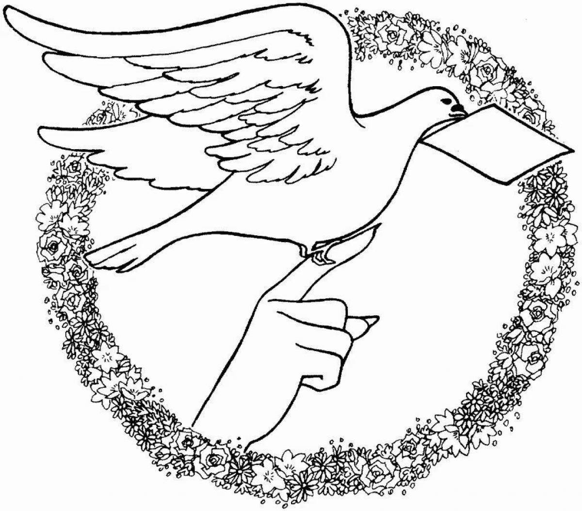 Glorious world peace without war coloring pages