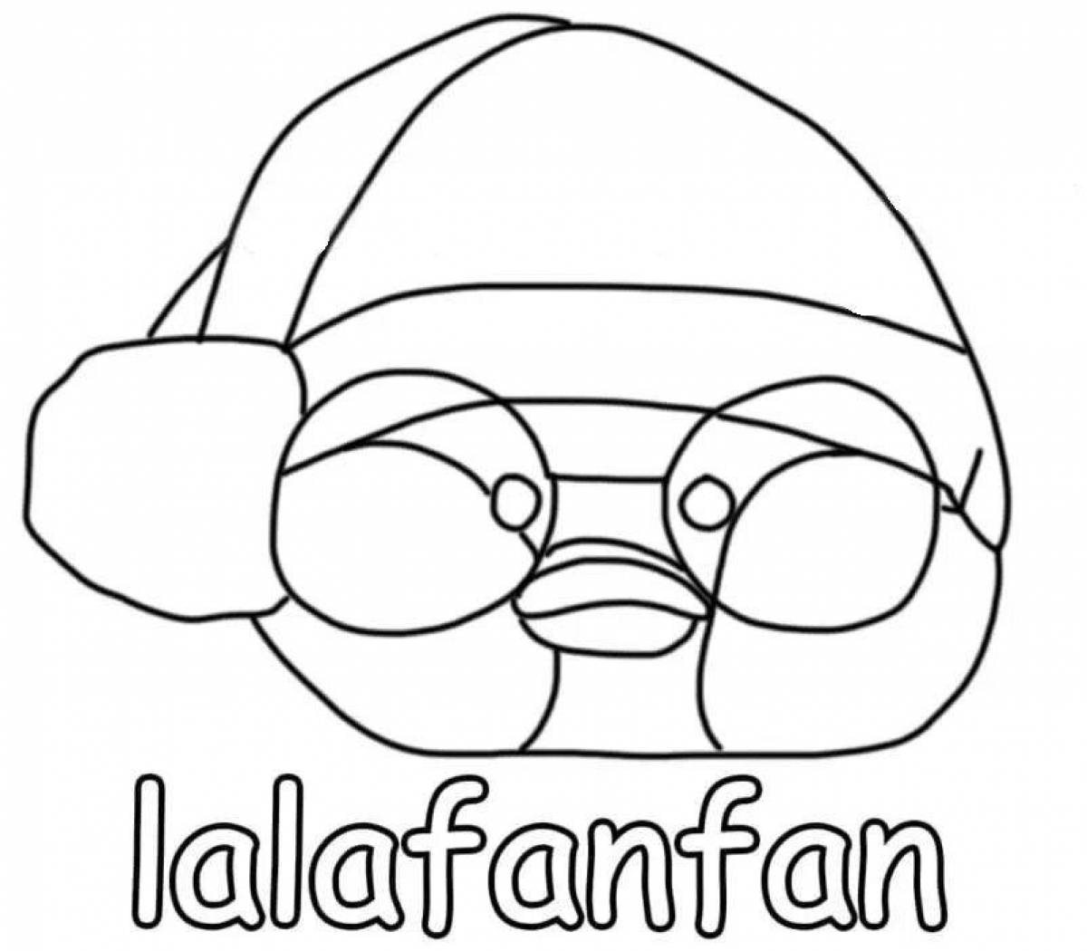 Lalafanfan glamorous duck in clothes