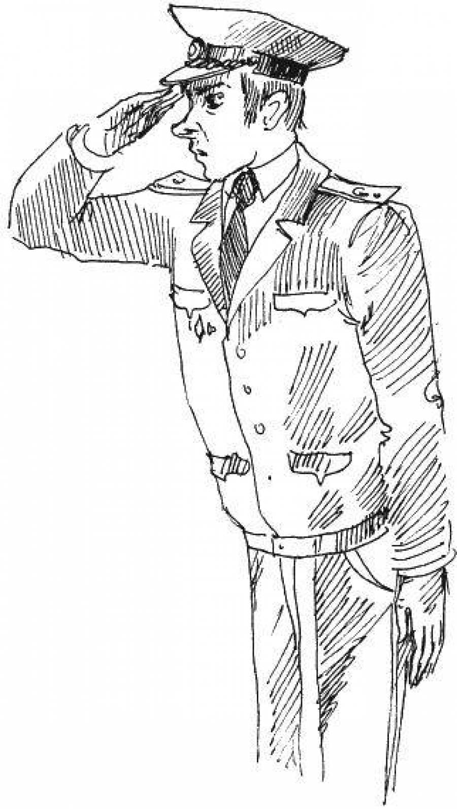 Рисунок дядя степа милиционер раскраска