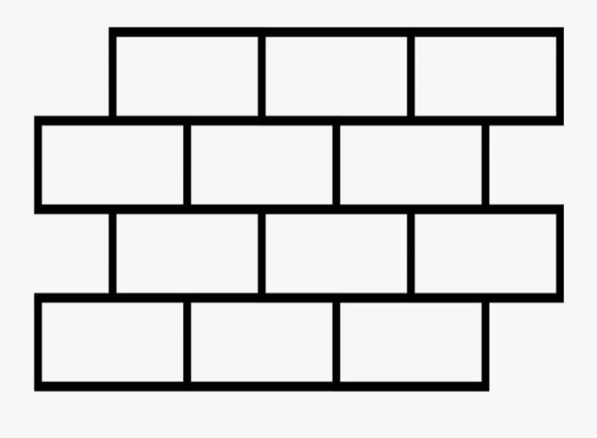 Как нарисовать кирпичи на бумаге