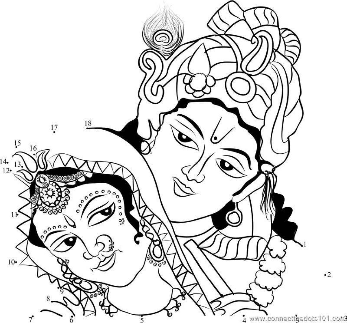 Кришна и Радха мультик