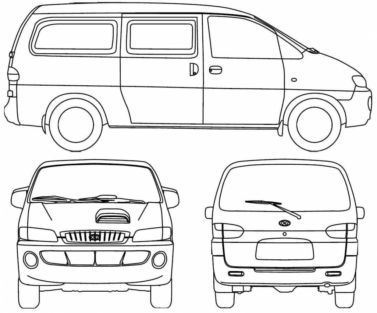 Как нарисовать микроавтобус