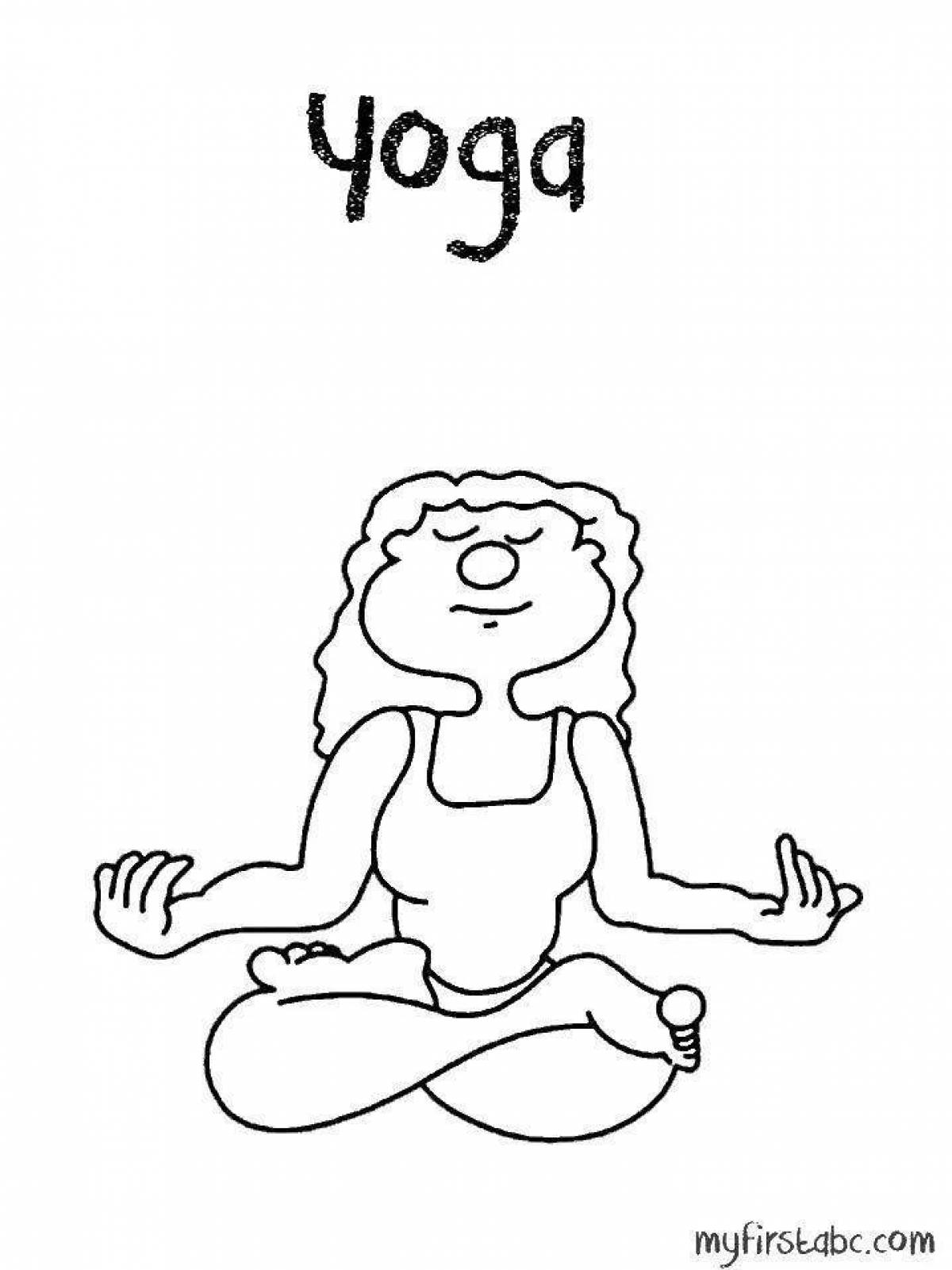 Раскраски йога