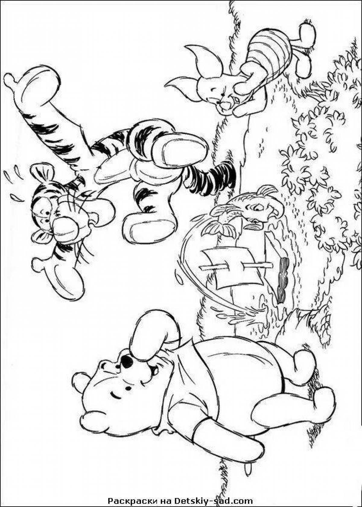 Colorful winnie the pooh game