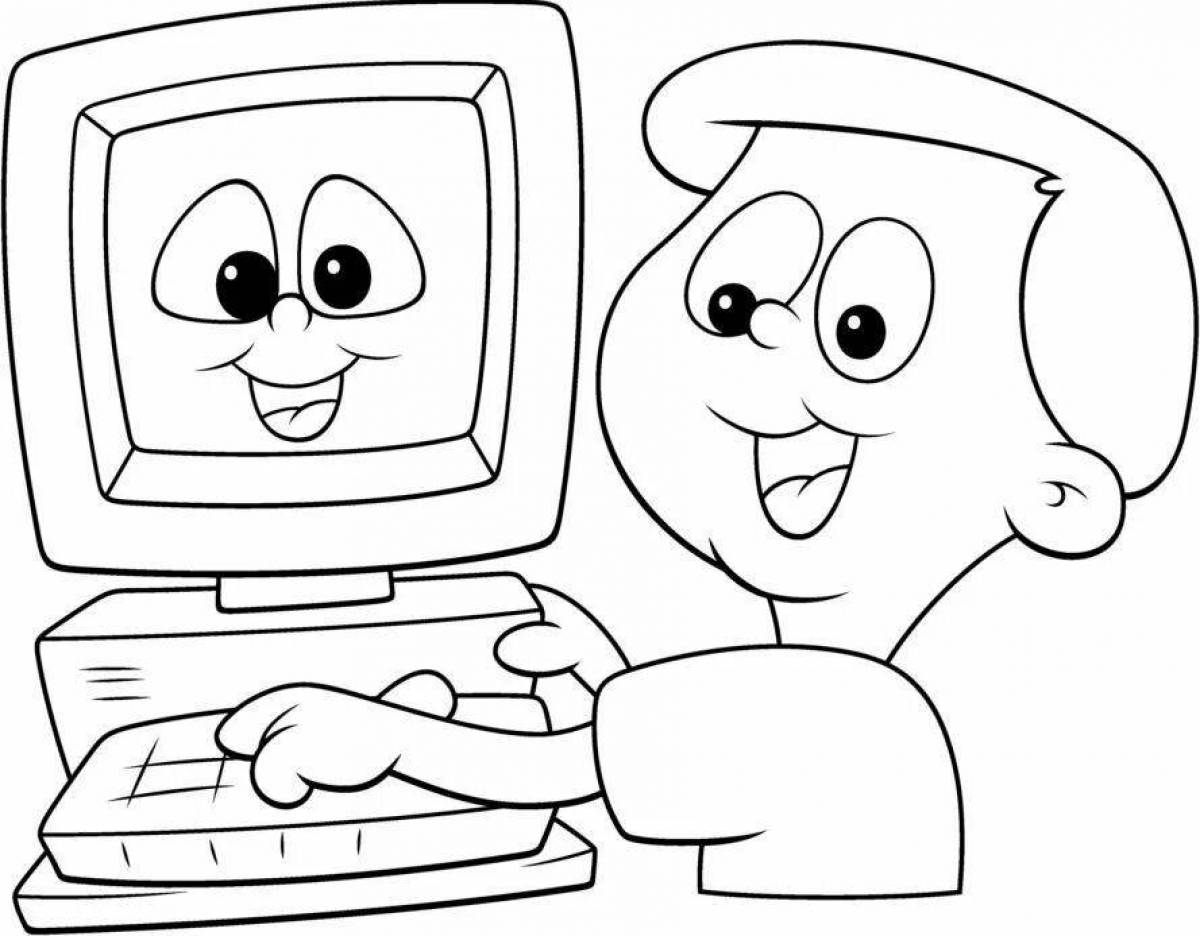 Creative computer coloring for children 6-7 years old