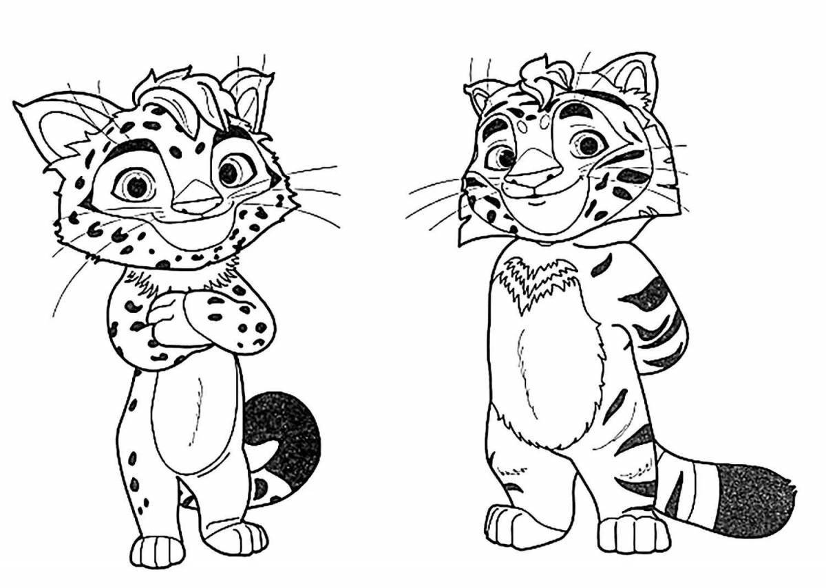Clear leo and tig coloring page