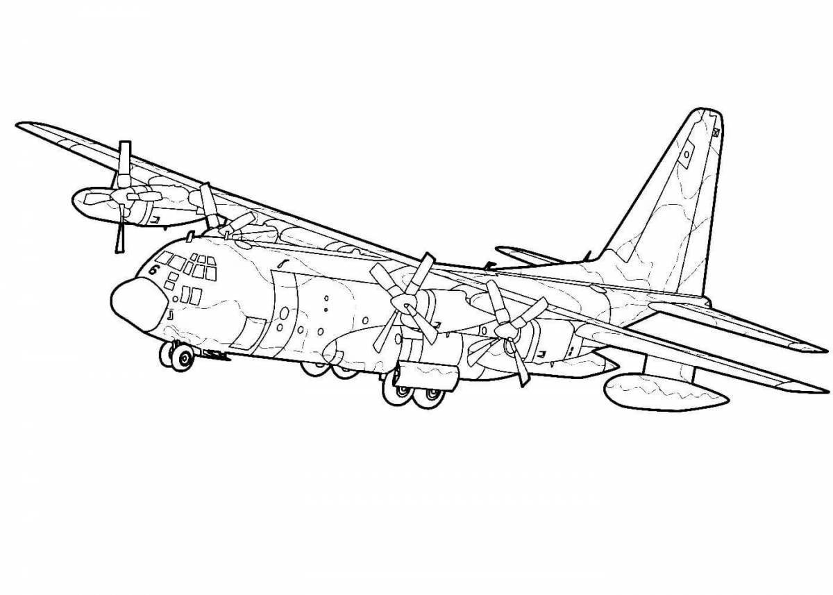Coloring book sweet aviation