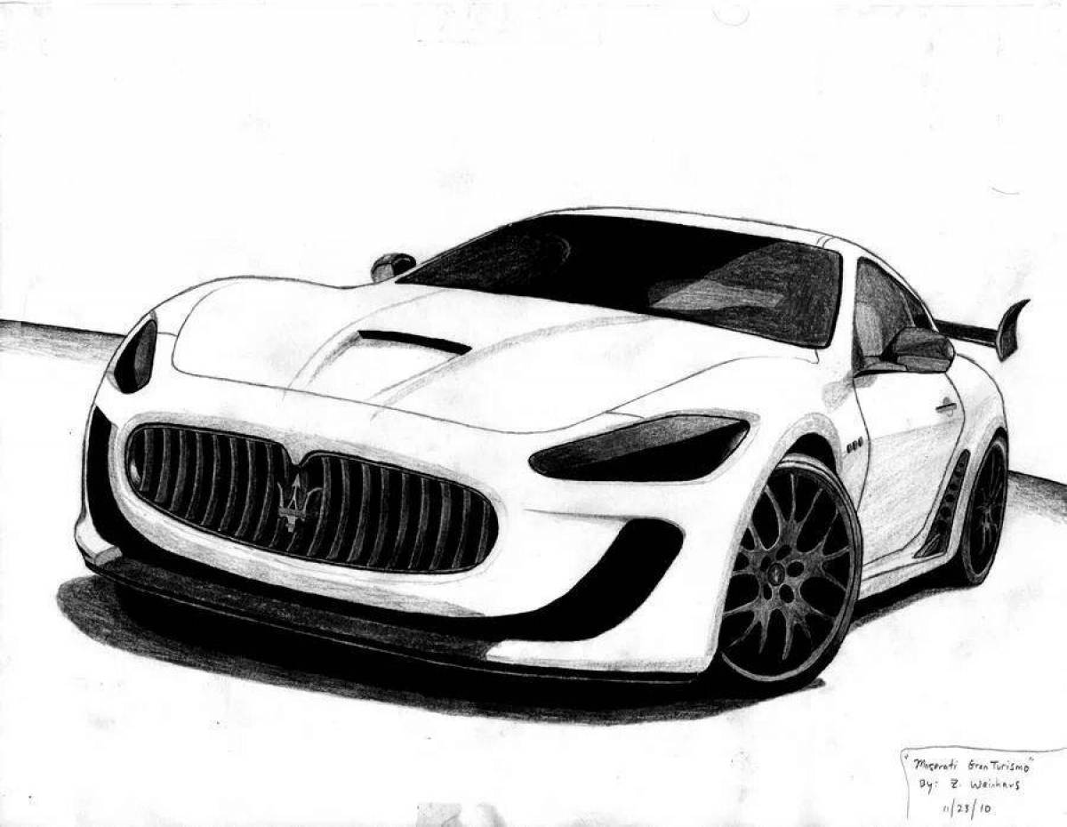Maserati wild coloring