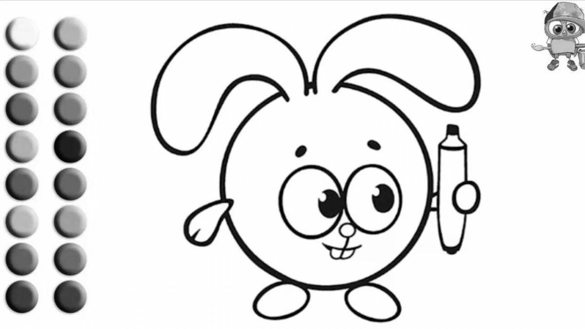 Adorable baby coloring page