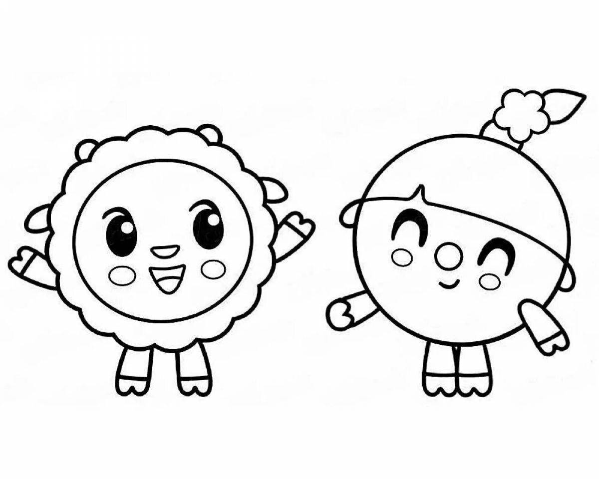 Living baby coloring page