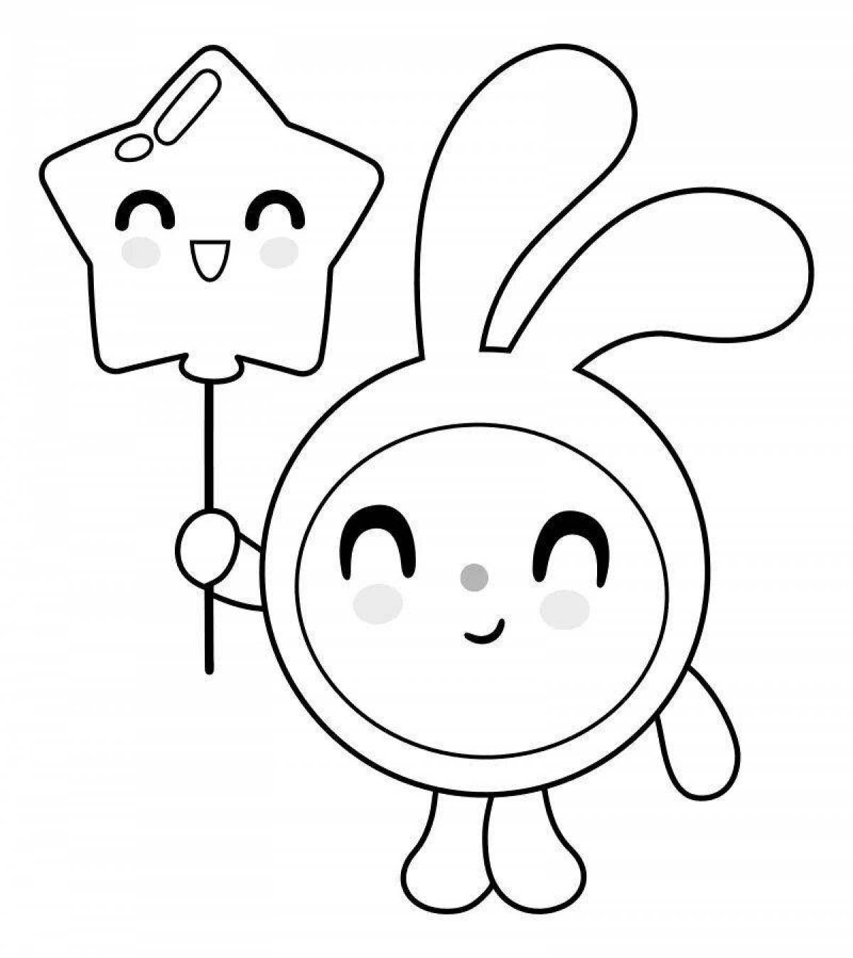 Coloring page adorable baby