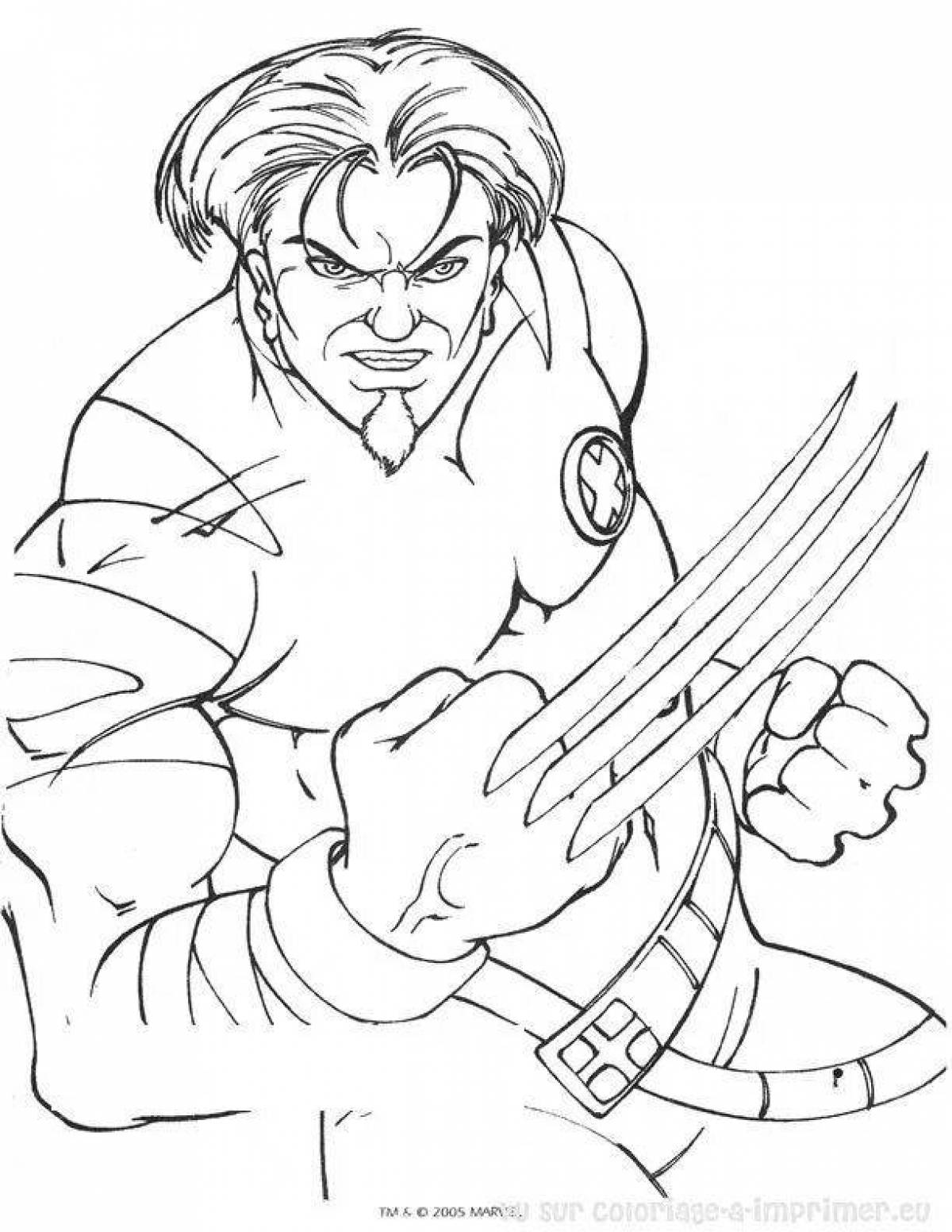 Charming xavier coloring page