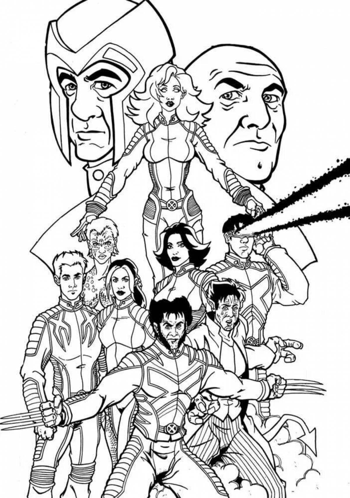 Xavier dynamic coloring page