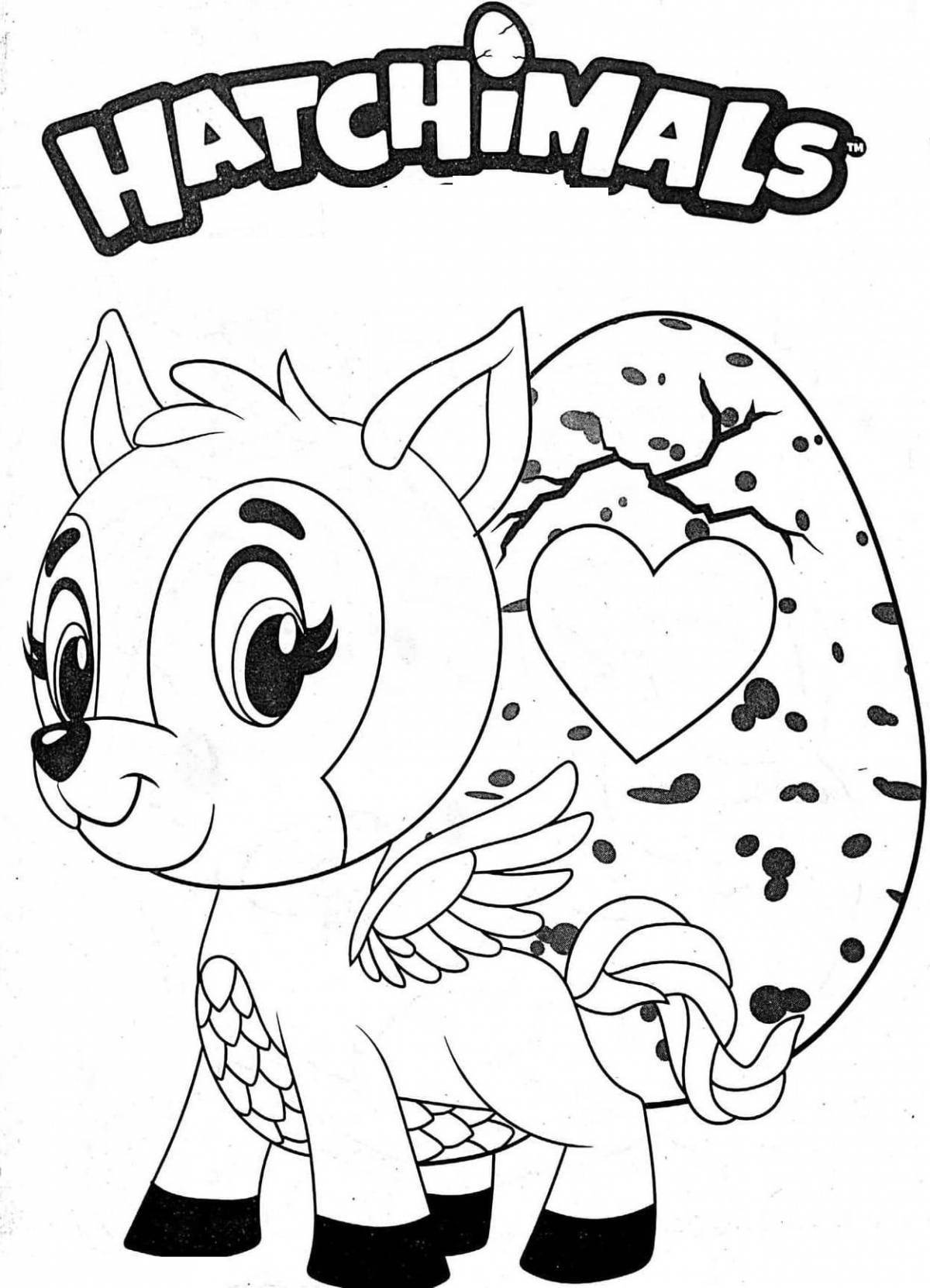 Fairy coloring hatchimals