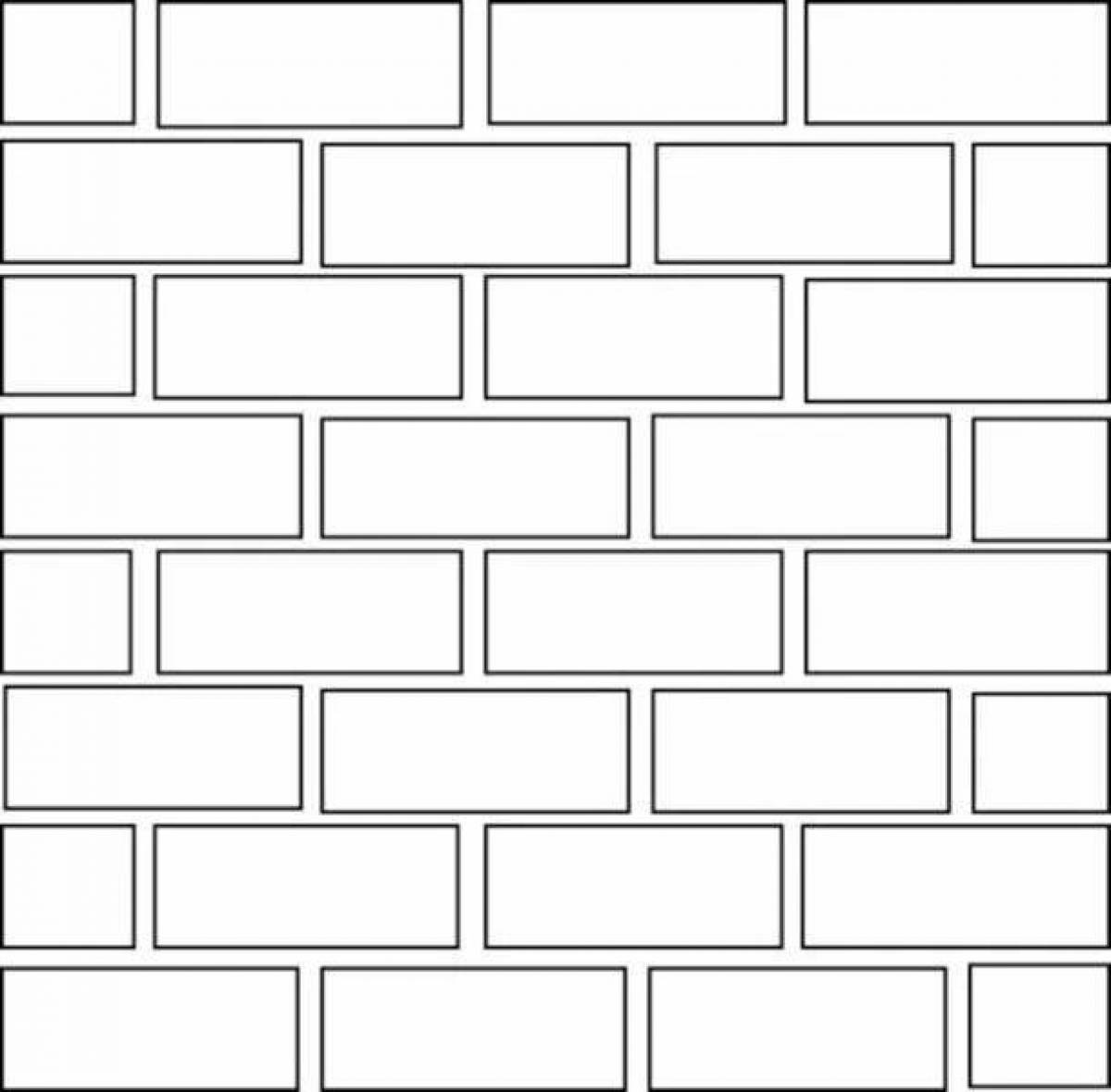 Animated brick coloring page