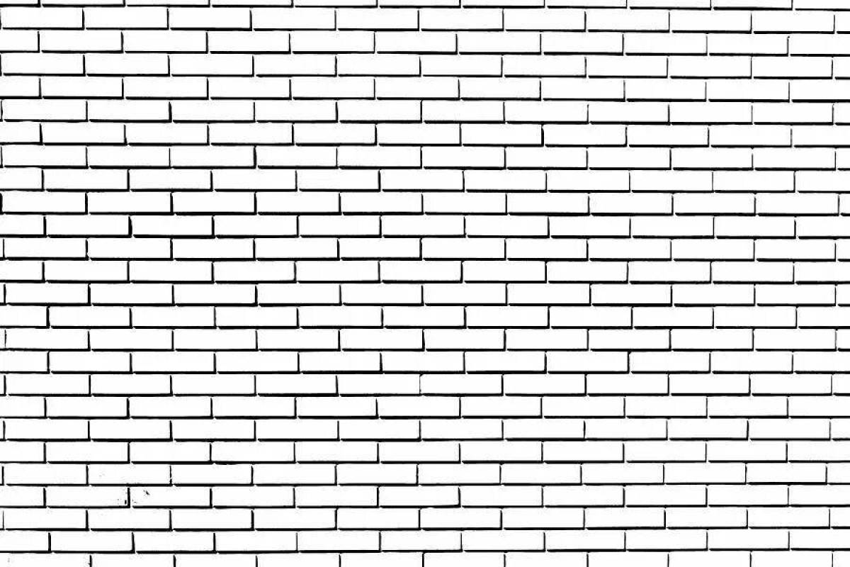 Living brick coloring page
