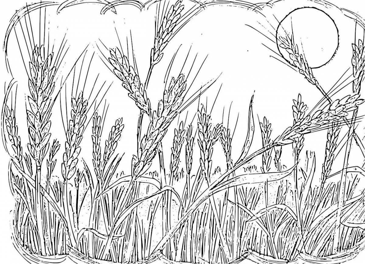 Coloring page wild steppe