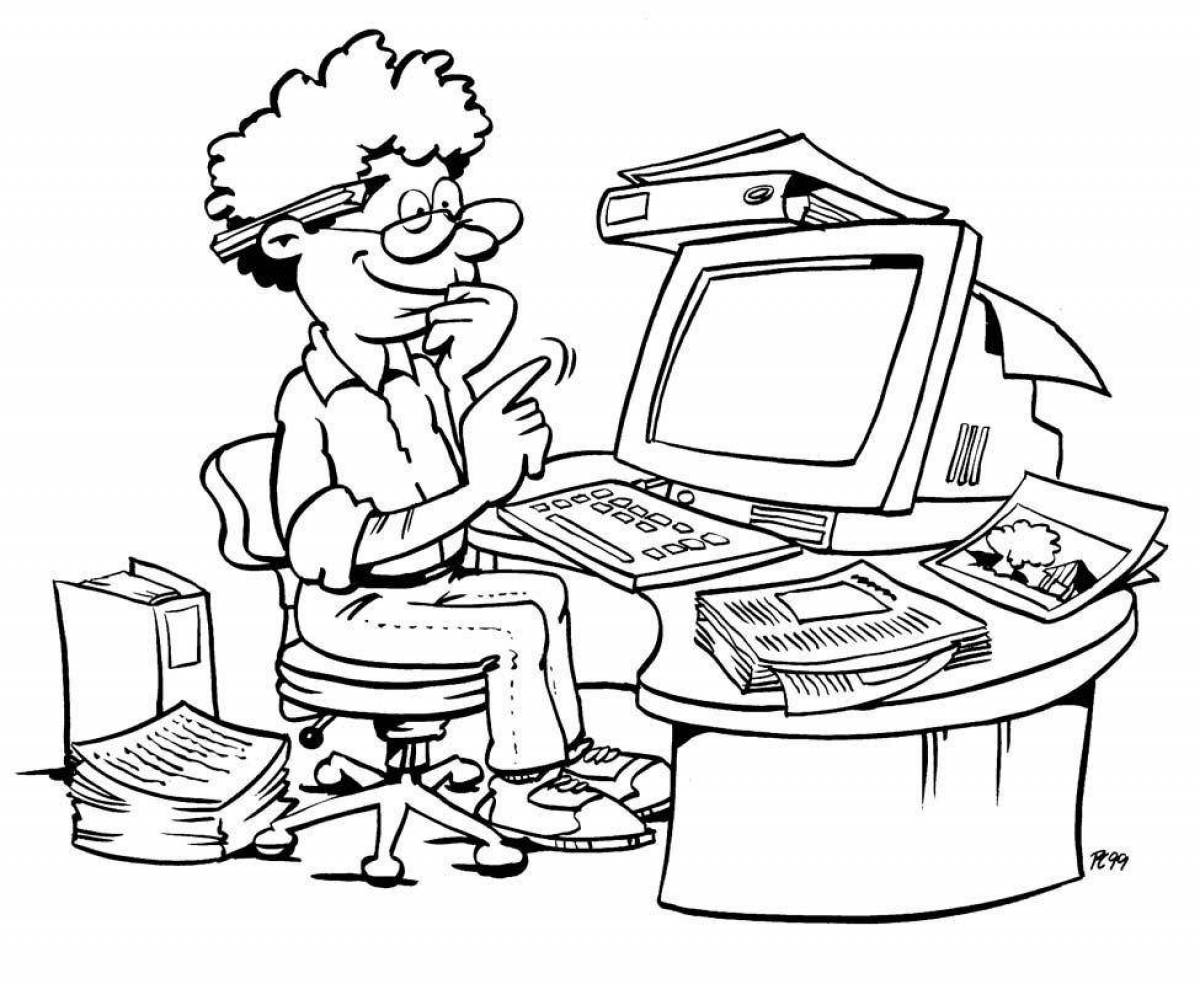 Color programmer coloring page