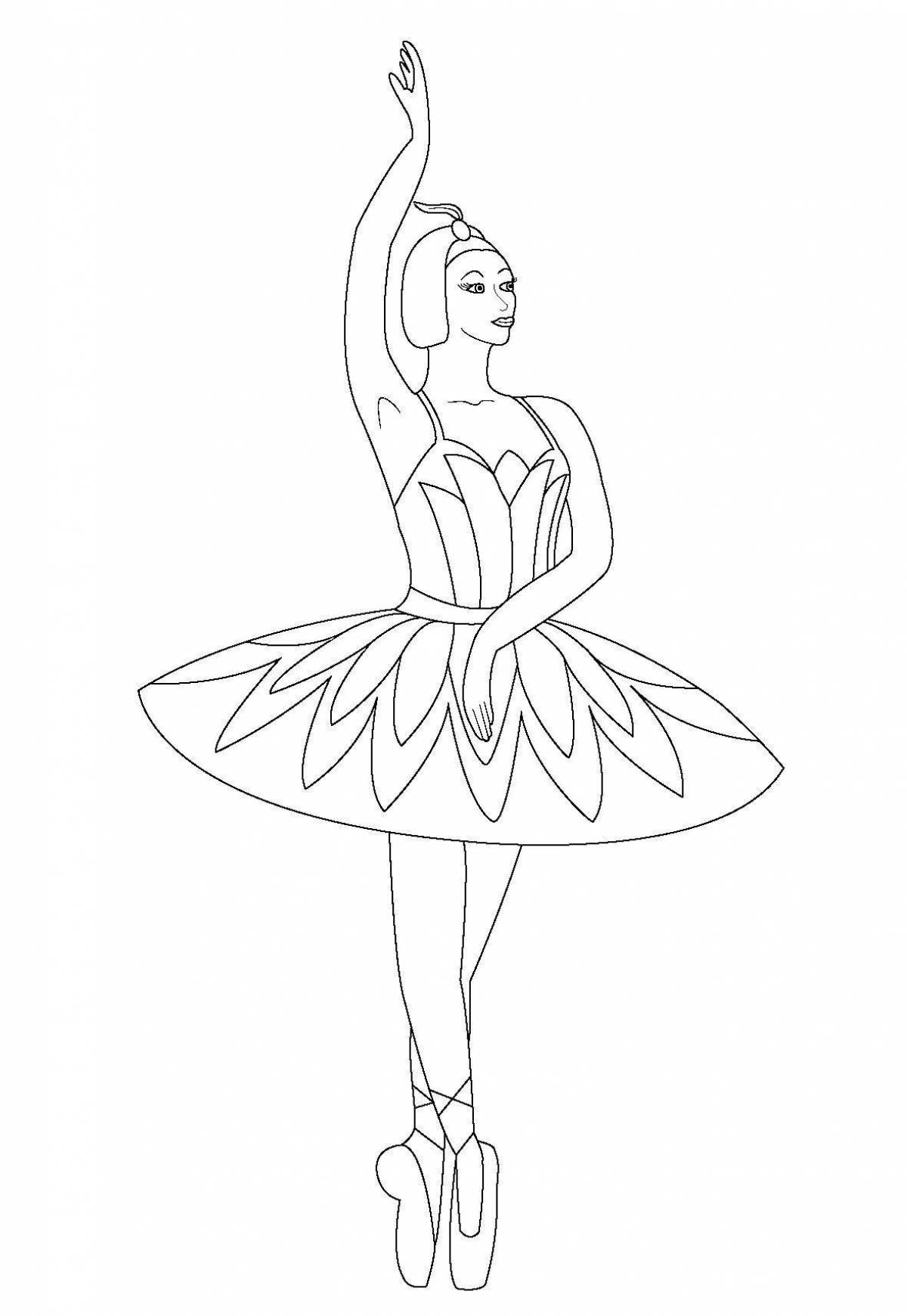 Coloring page stylish dancer