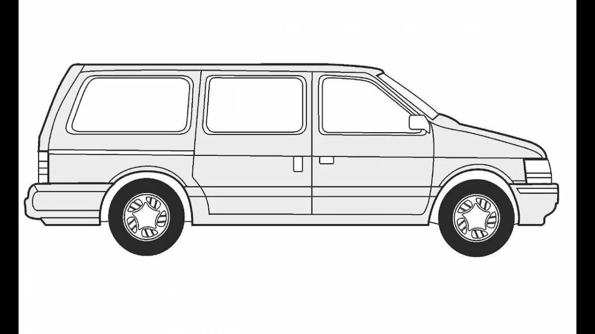 Exciting minivan coloring