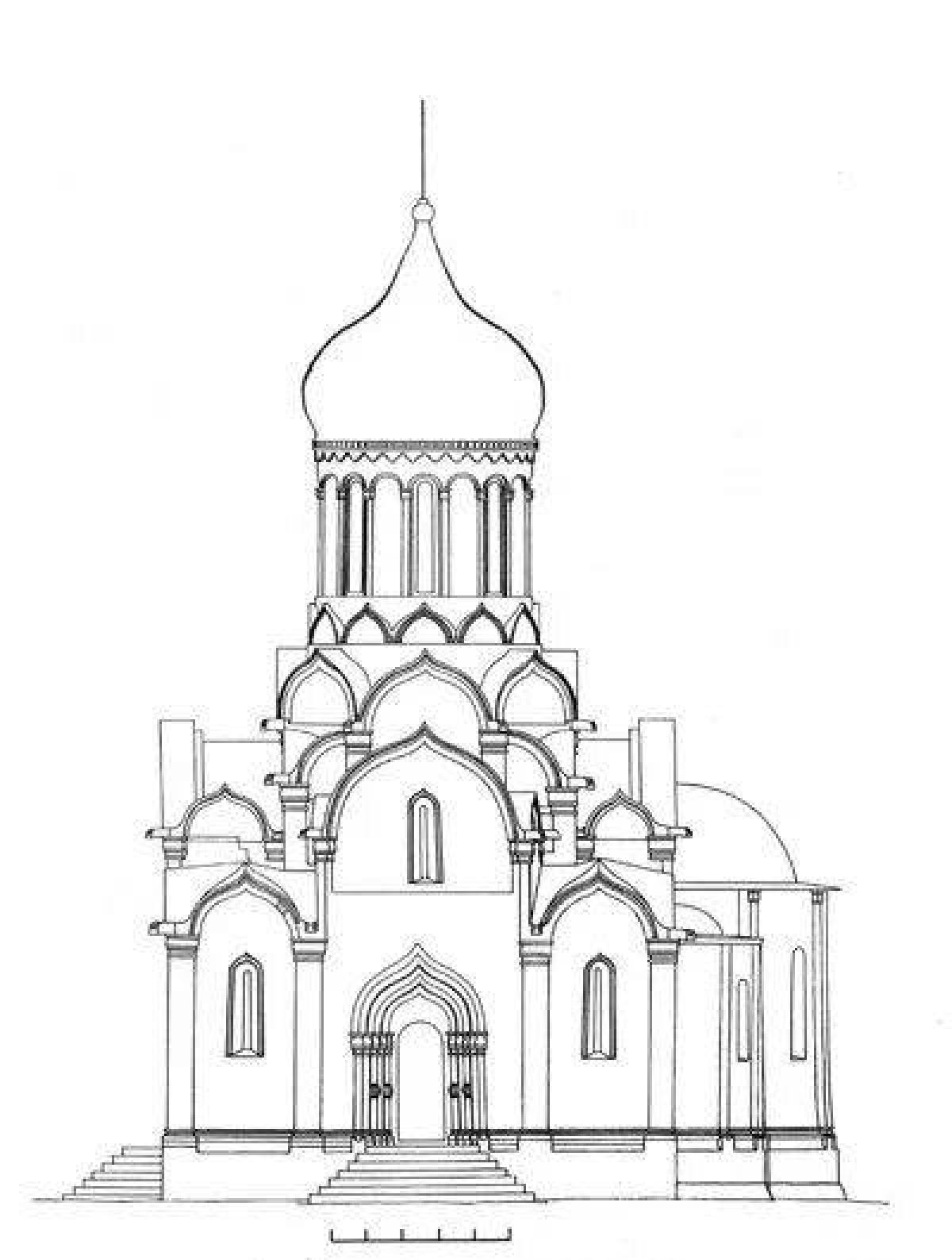 Coloring page glorious cathedral