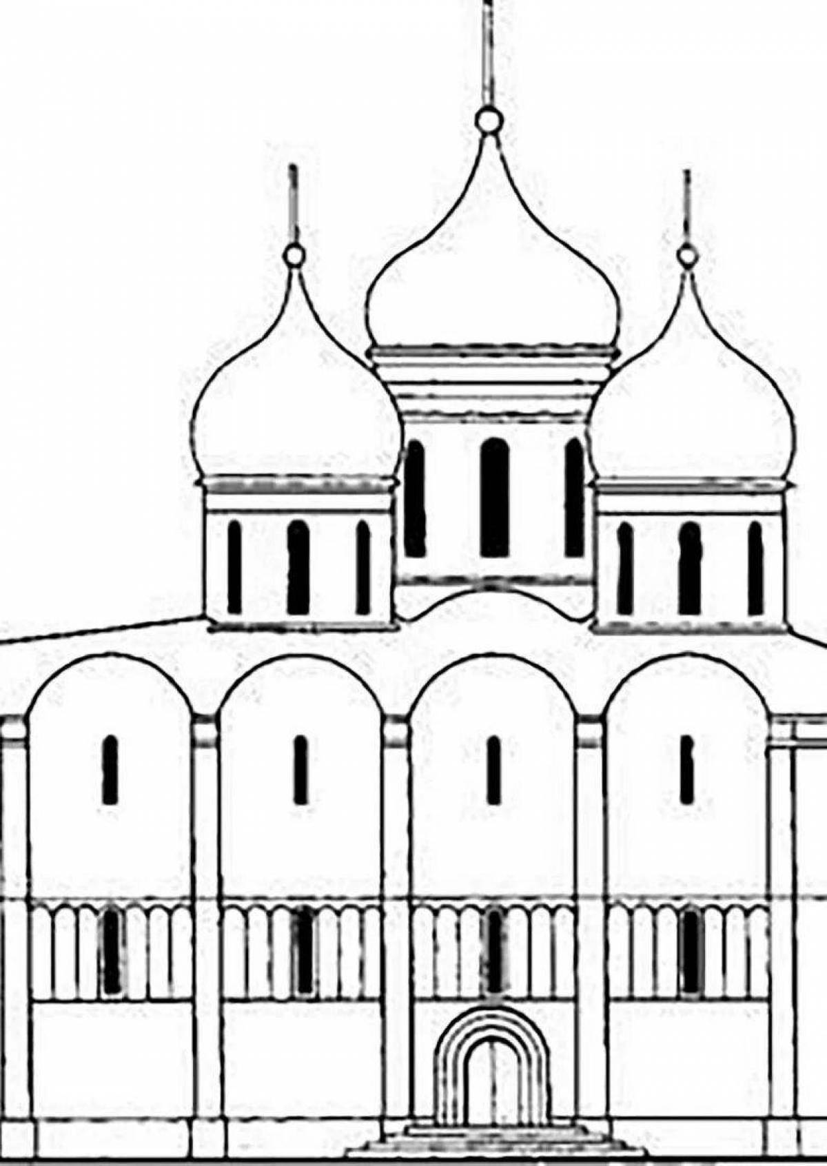 Coloring page stunning cathedral