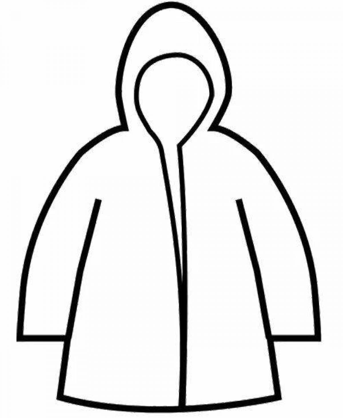 Shiny cloak coloring page