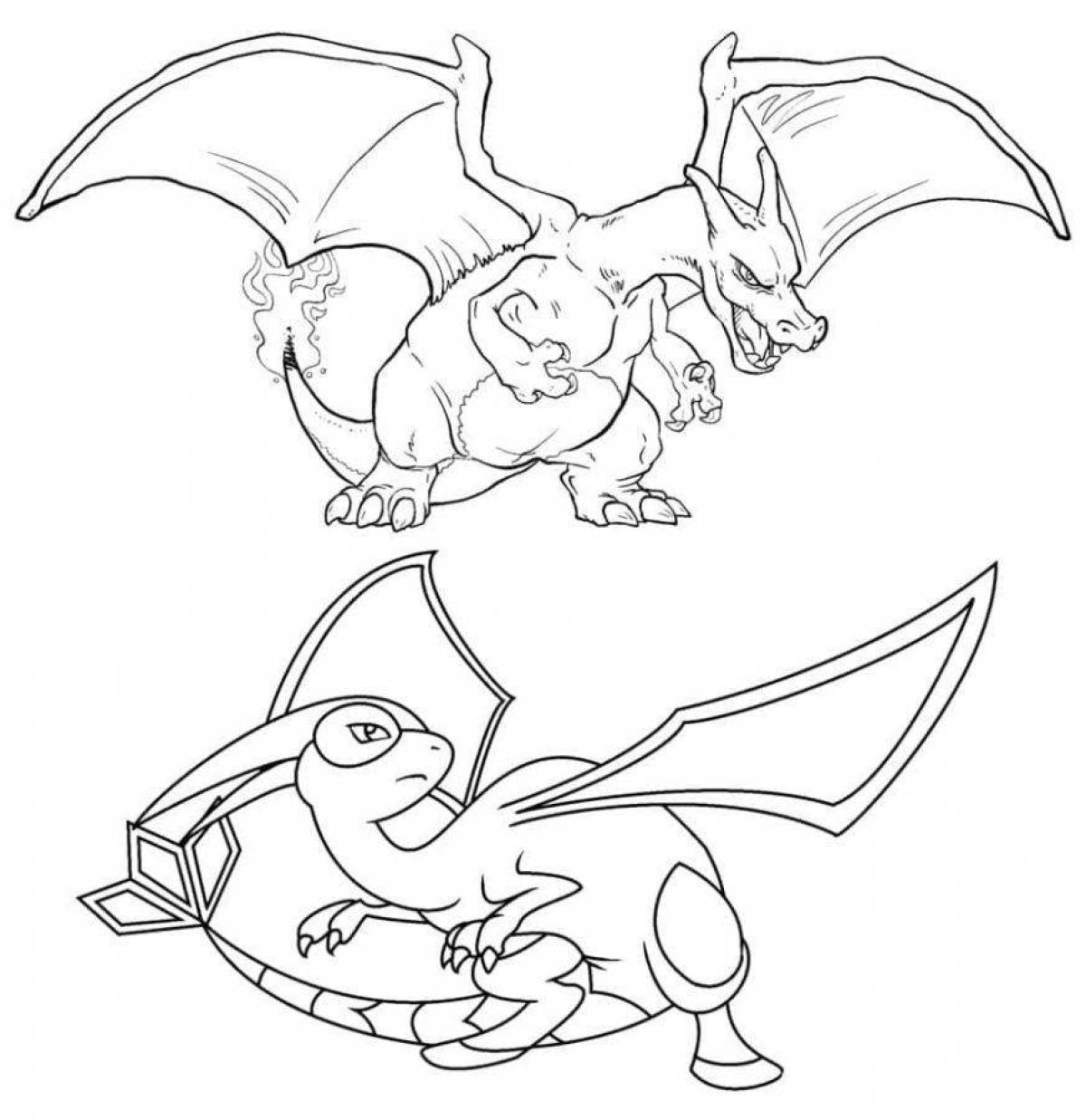 Great charizard coloring book