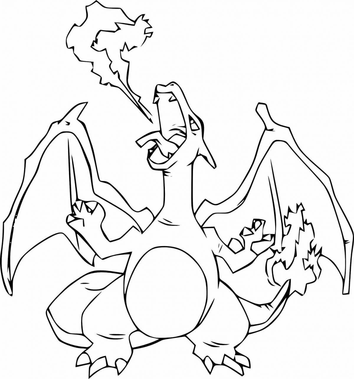 Charizard deluxe coloring book