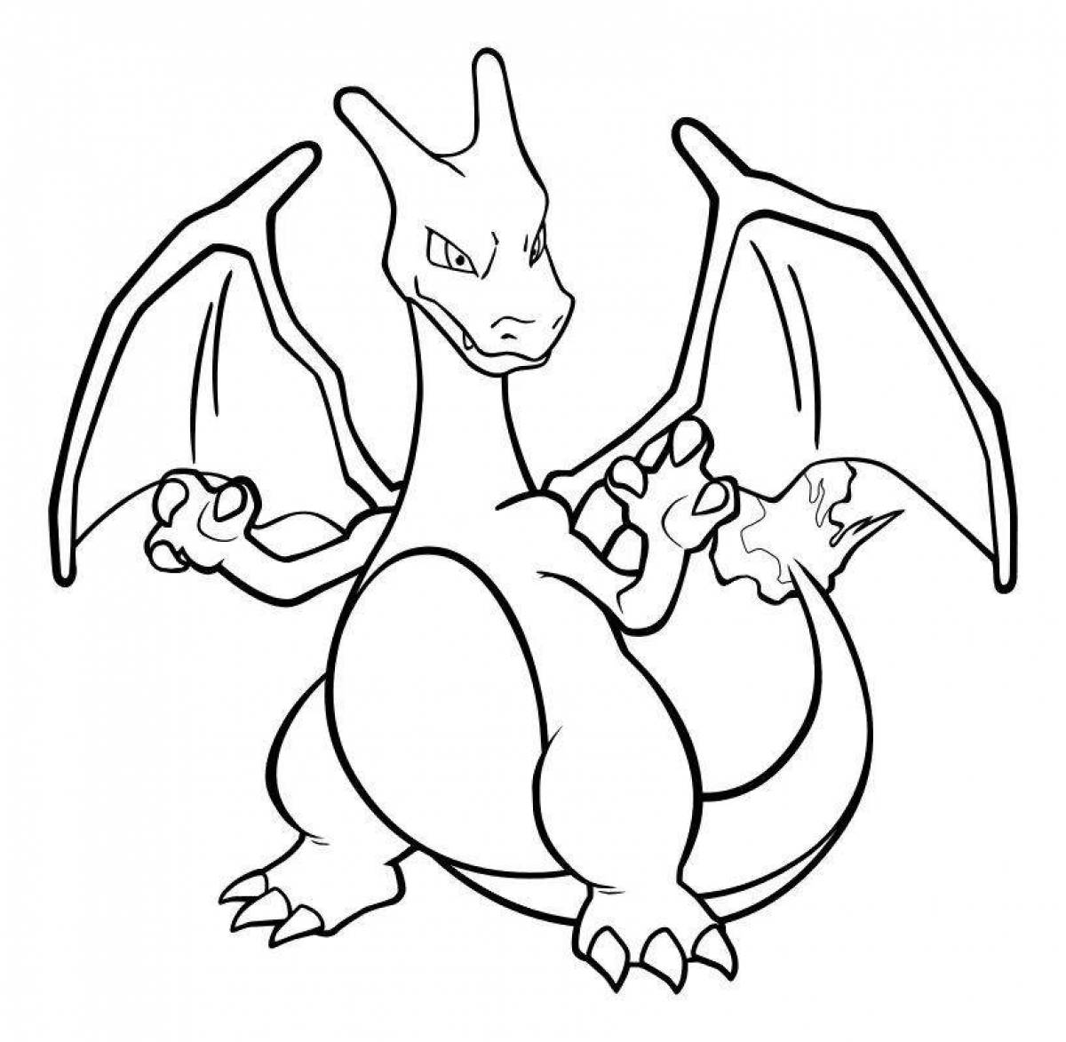 Charizard playful coloring