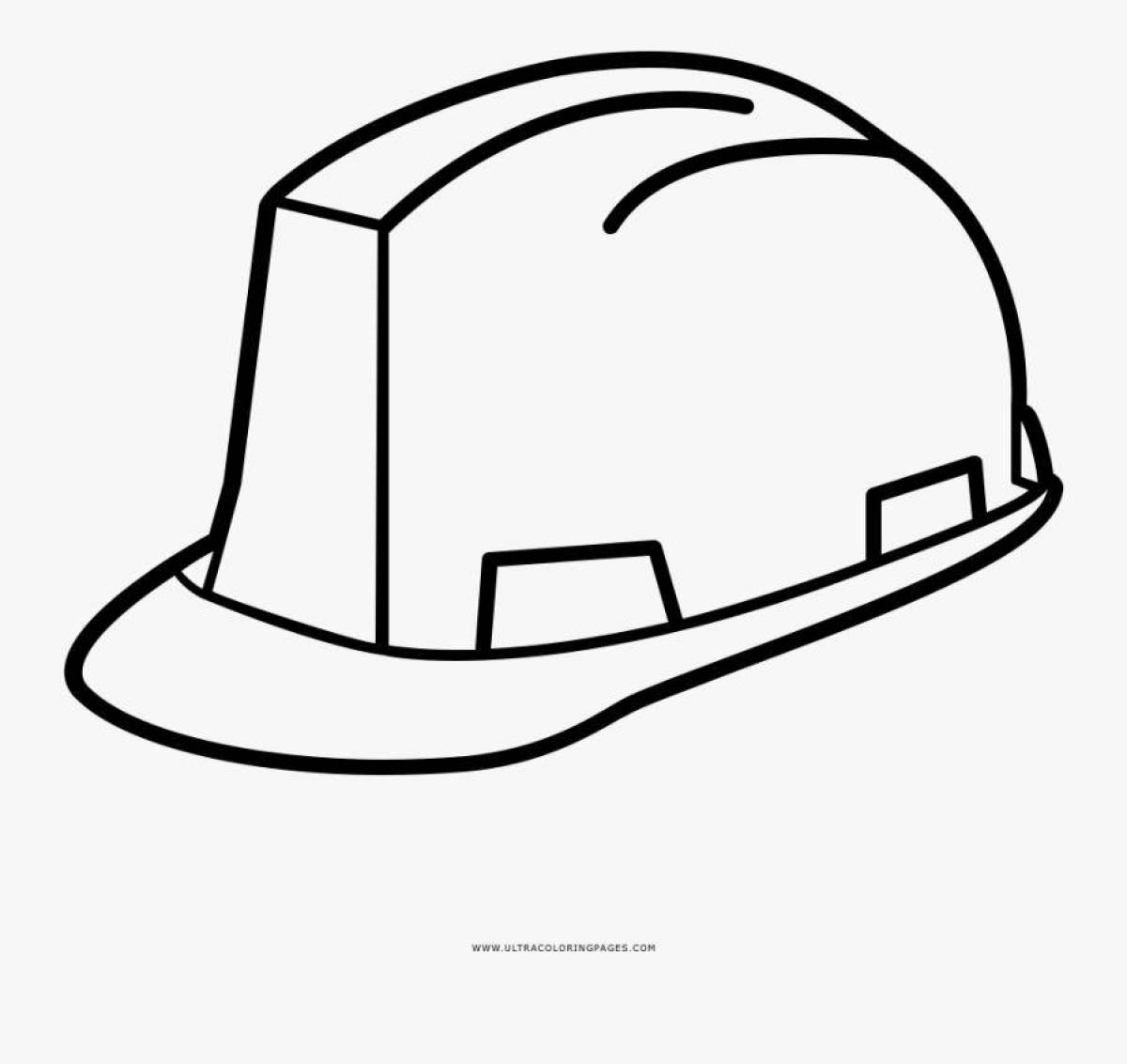 Shiny helmet coloring page