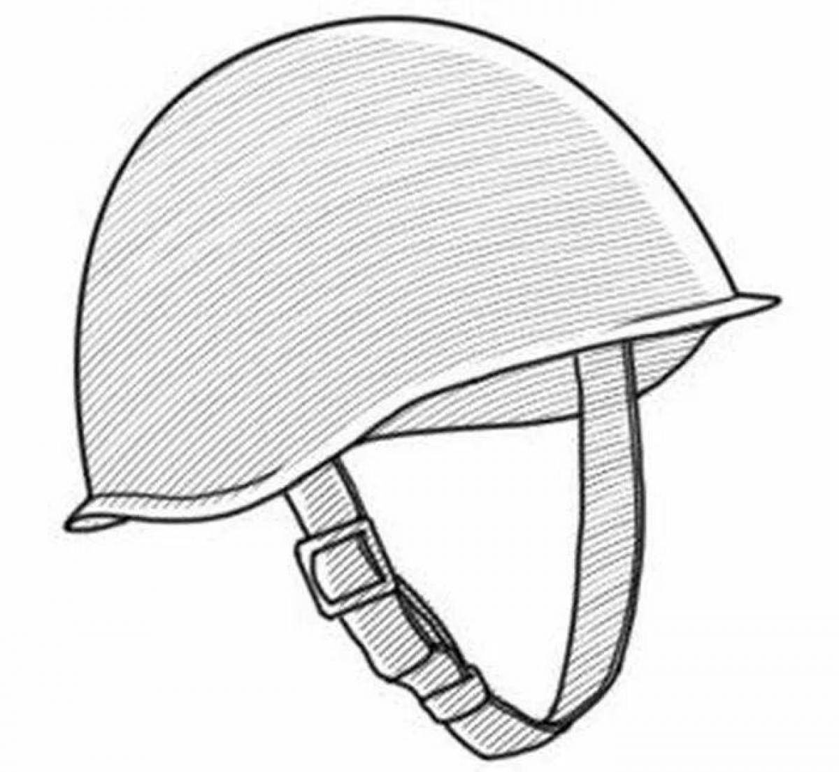 Great helmet coloring page