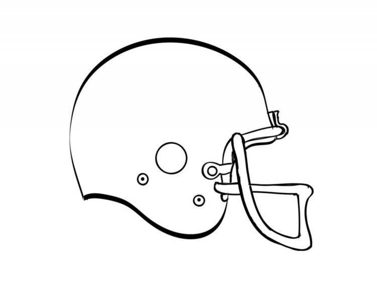 Majestic helmet coloring page