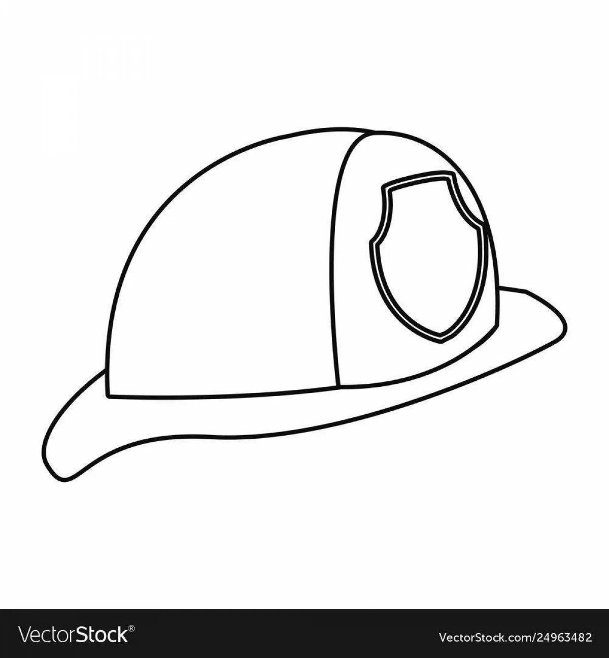 Mysterious helmet coloring page