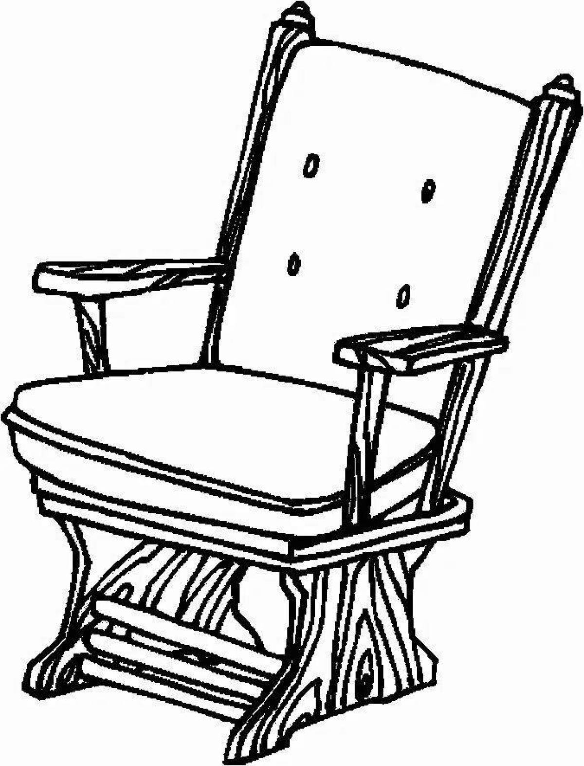 Luminous highchair coloring page
