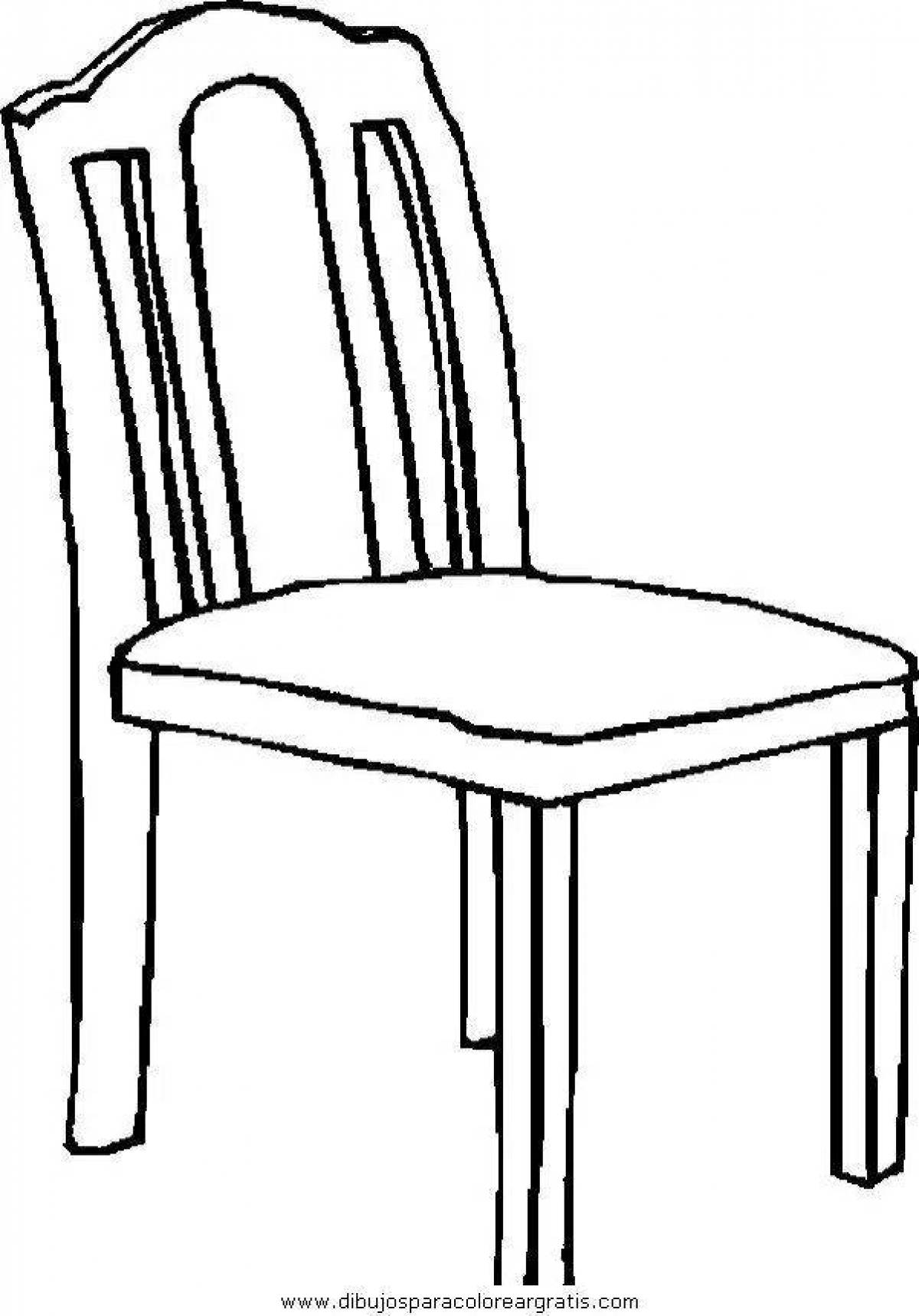 Раскраска анимированный стульчик для кормления