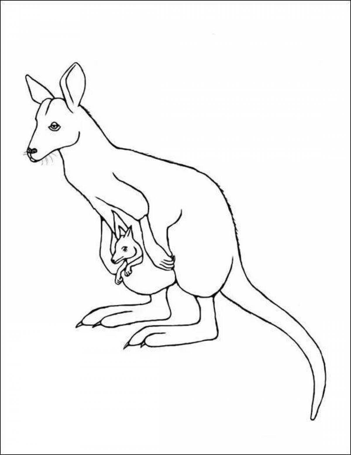 Fancy mammal coloring pages