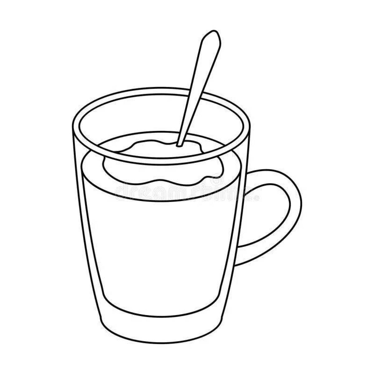 Cocoa glamor coloring page