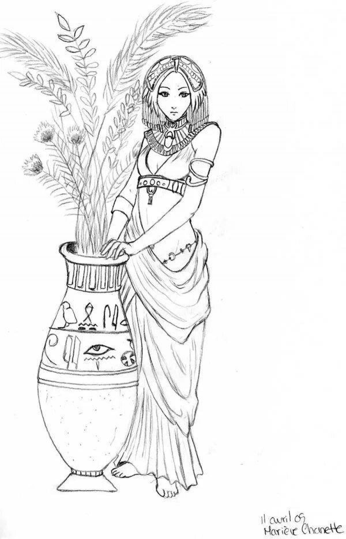 Cleopatra majestic coloring book