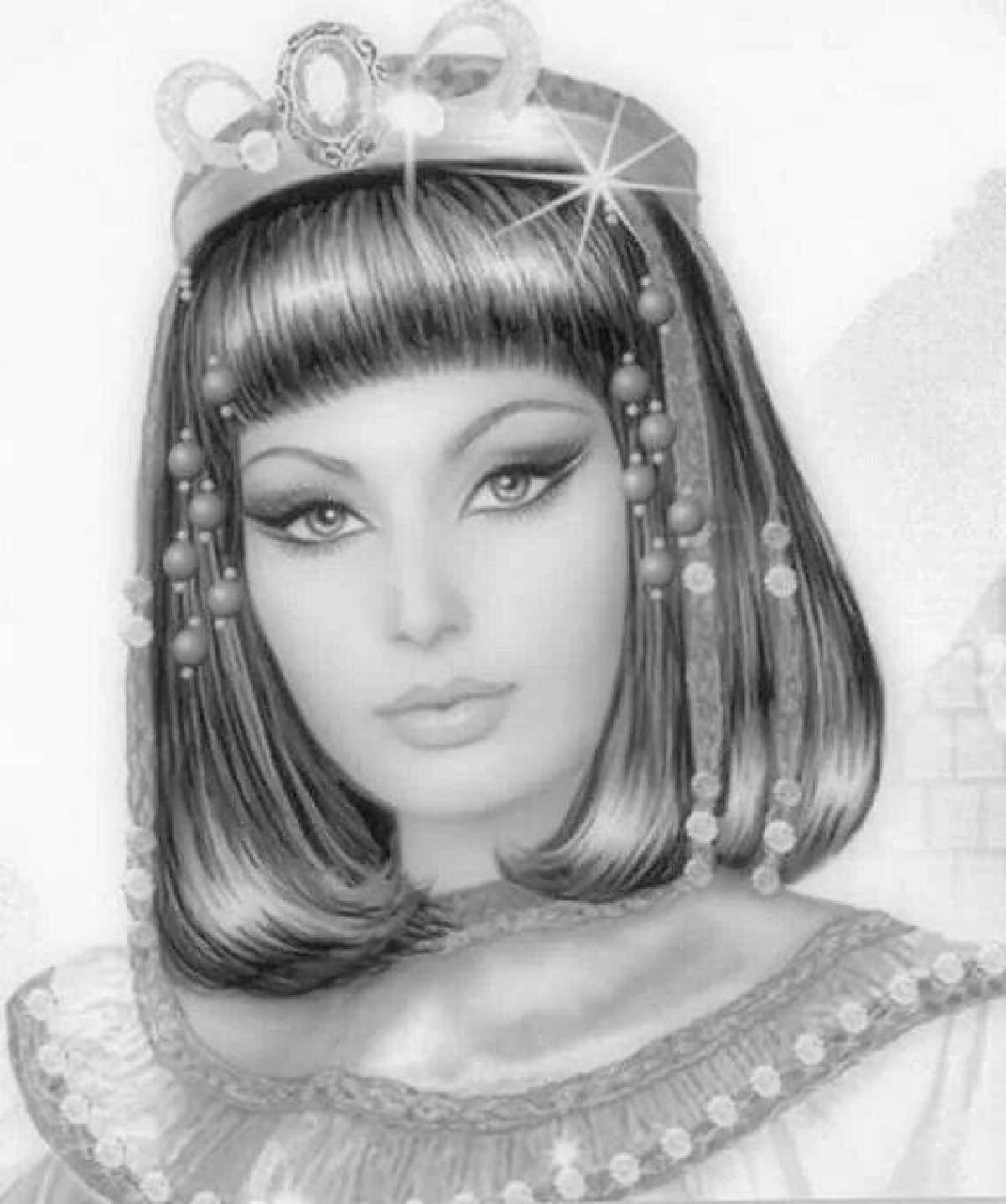Gorgeous Cleopatra coloring book