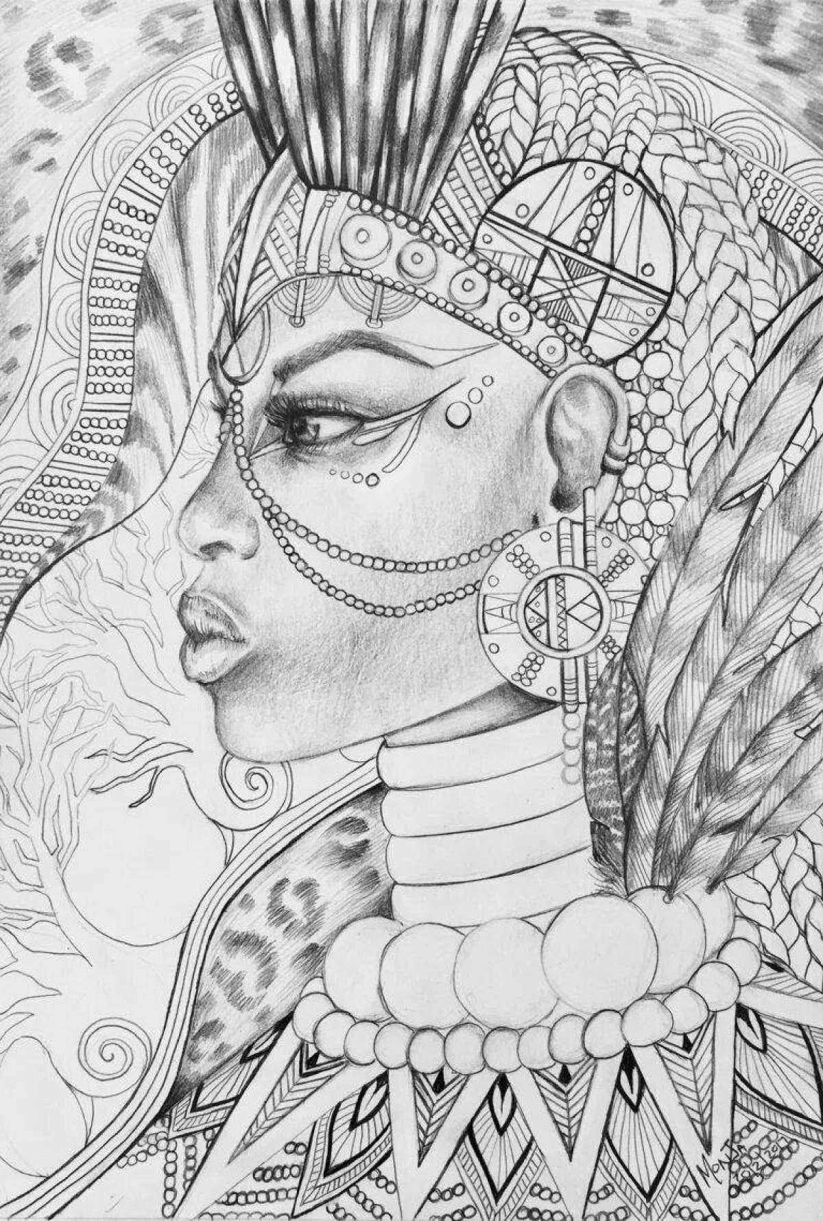 Large Cleopatra coloring book