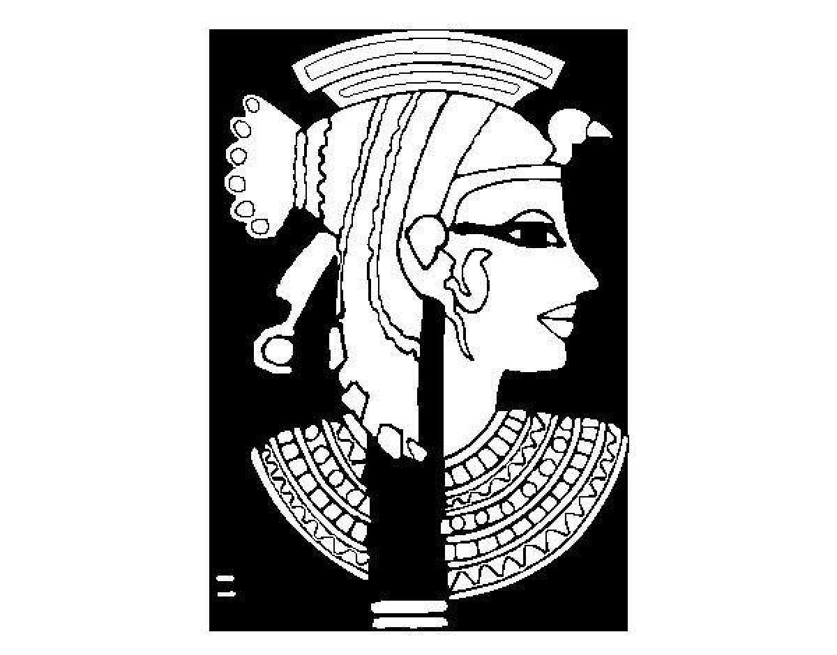 Cleopatra's greatness coloring page