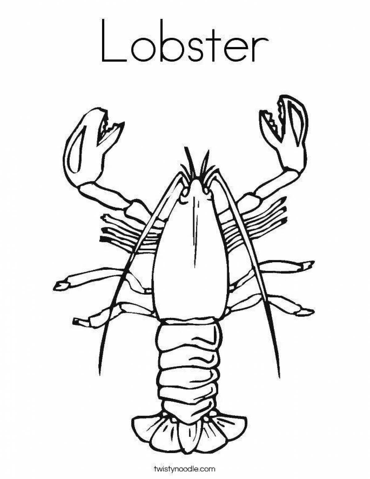 Coloring big lobster