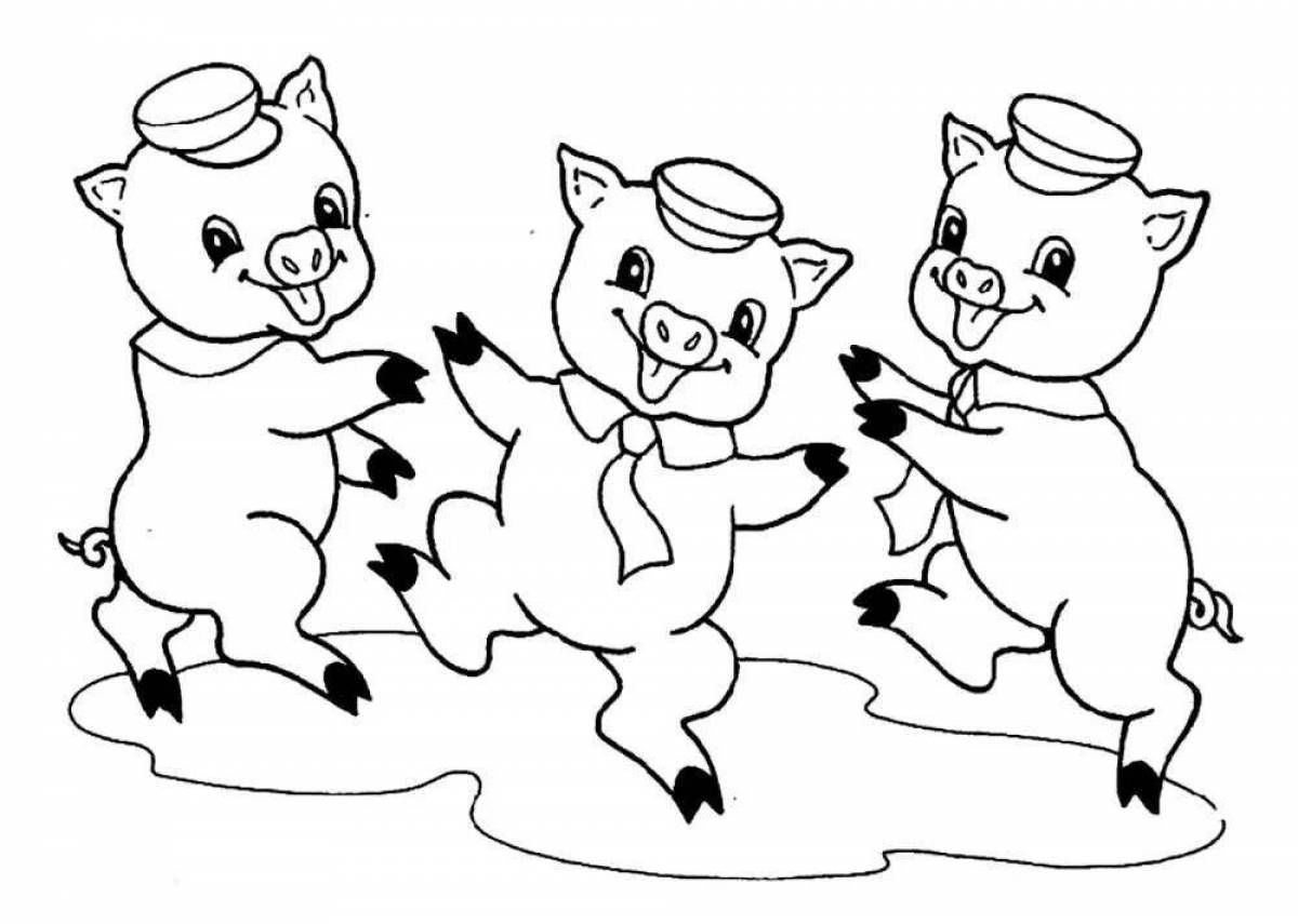 Playful coloring page 3