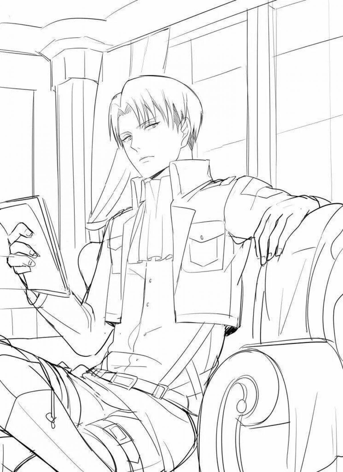 Radiant levi coloring page