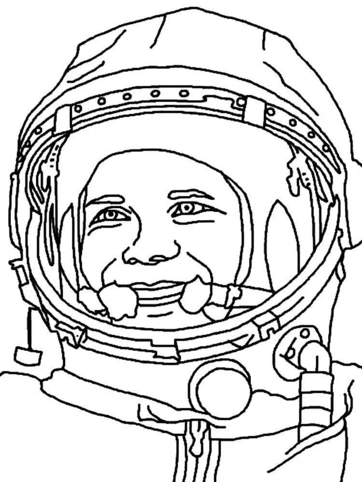 Gagarin's amazing coloring book