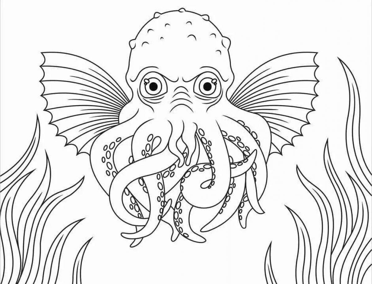 Intriguing Cthulhu coloring book