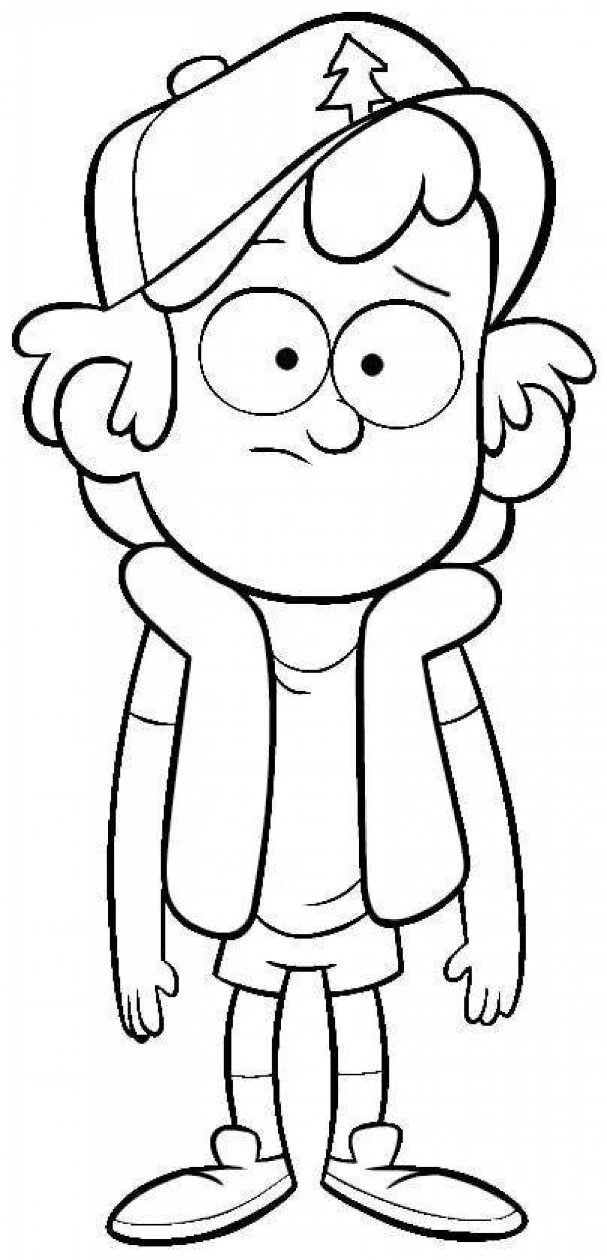 Dipper bright coloring page