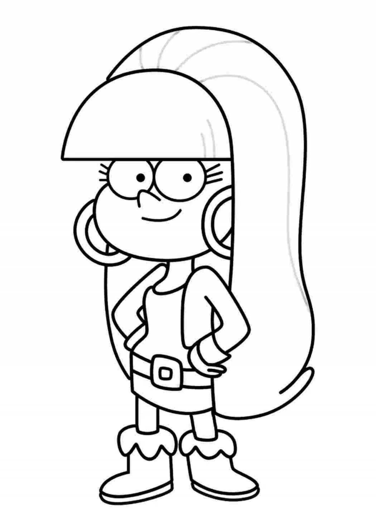 Dipper's incredible coloring page